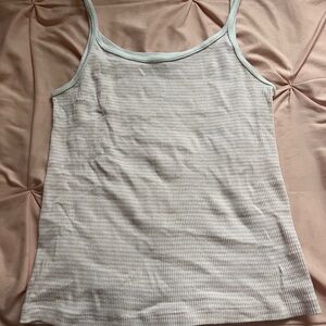 Brandy Melville Pink and White Striped Camisole